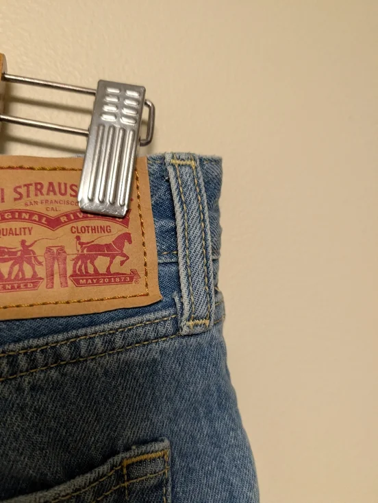 Levi’s 94 Baggy Wide Leg Jeans W30 L31 Light Wash Denim - Picture 6 of 11